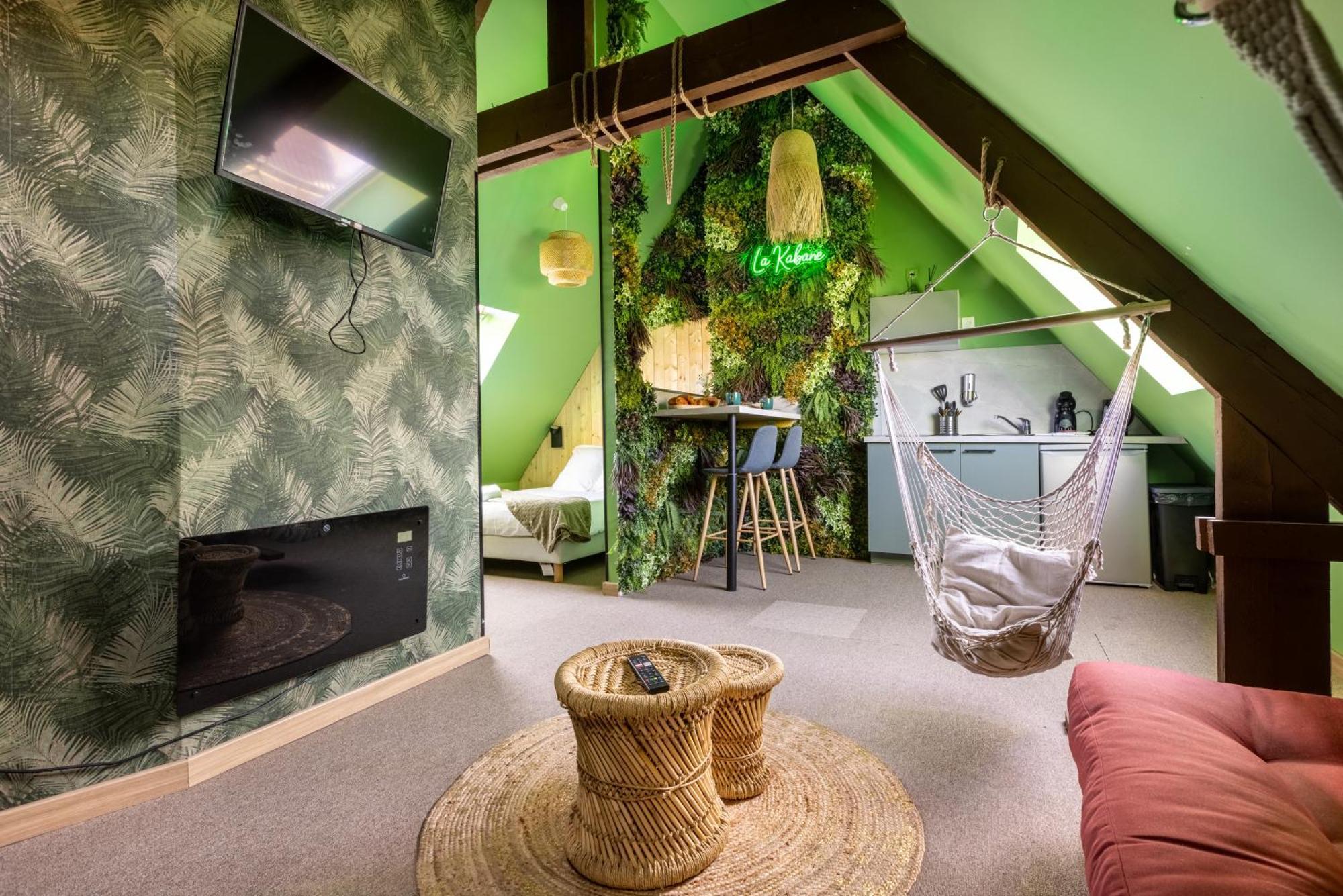 La Kabane , Appartement Proche Centre Et Plage Avec Experience Decoration Jungle Unique Льо Портел Екстериор снимка